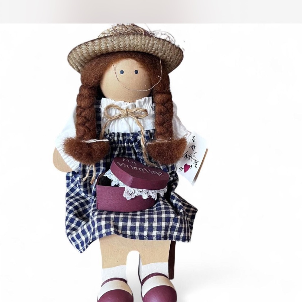 Vintage Lizzie High handcrafted wooden doll